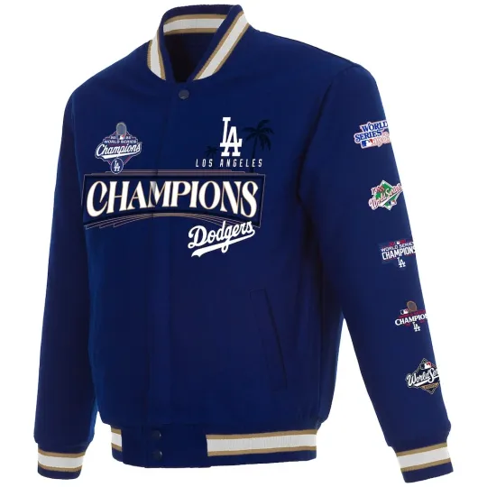 Discover Los Angeles Dodger JH Design Royal 2025 World Series Champions Jacket
