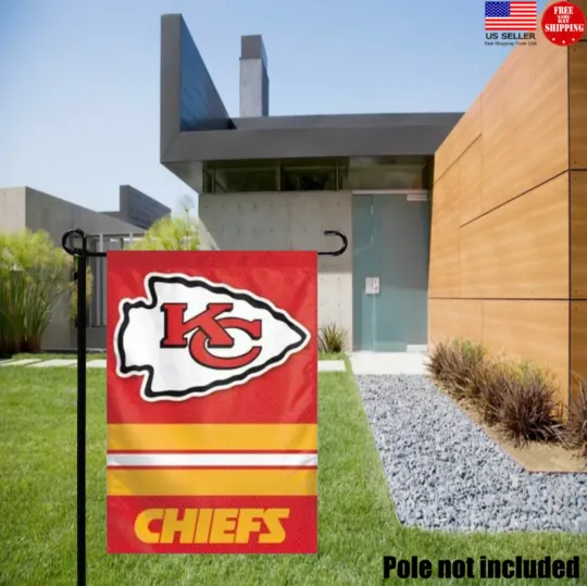 Kansas City Chiefs Double Garden Flag