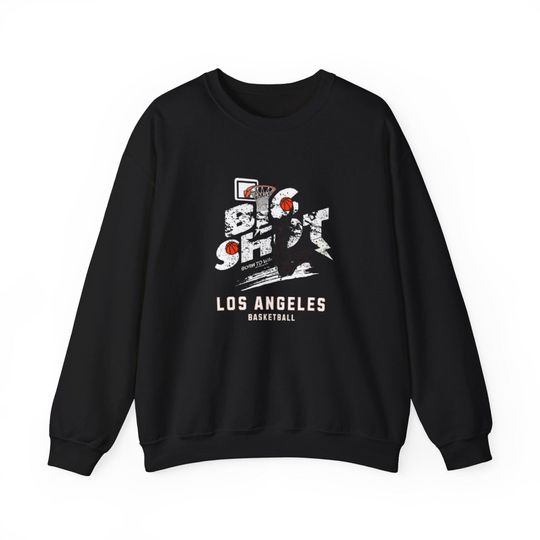 Big Shot Los Angeles Basketball Crew-neck | Black Unisex Sweatshirt
