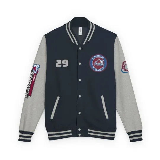 Discover Colorado Avalanche Letterman Jacket, Vintage Sports Team Coat, Hockey Fan Gift,