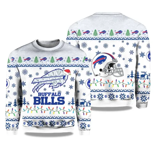 Discover Buffalo Bills Ugly Christmas Sweater For Football Fan