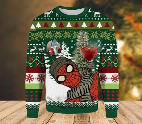 Marvel Comics Spiderman Ugly Christmas Sweater Buy The Spider-Man