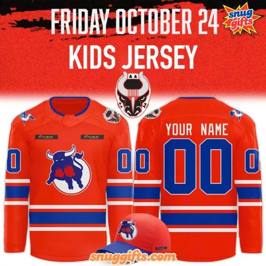Personalized Birmingham Bulls Men's Hockey Jersey Christmas Gift