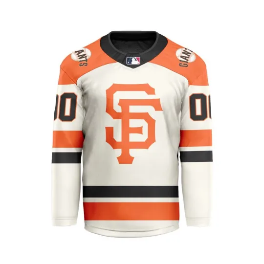 Discover San Francisco Giants Men's Hockey Jersey - Personalized Away Shirt, Fan Gear, Christmas Gift