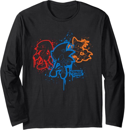 Discover Sonic the Hedgehog - Spray Paint Long Sleeve T-Shirt