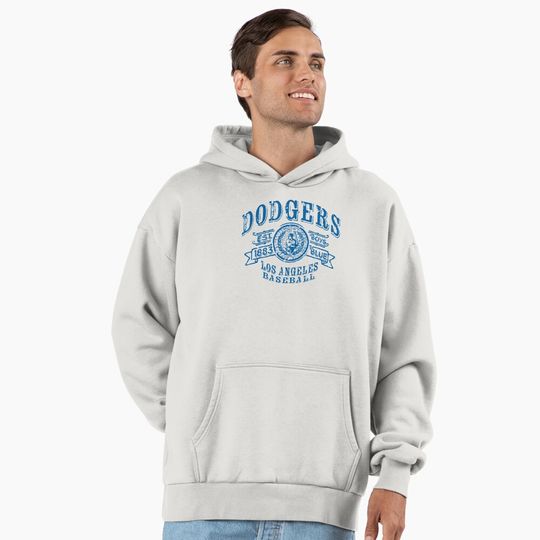 Dodgers Vintage Baseball Premium Oversized Hoodie