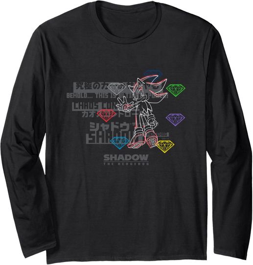 Sonic the Hedgehog, Shadow the Hedgehog - Intense Type Long Sleeve T-Shirt