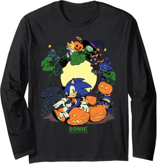 Discover Sonic The Hedgehog - Chao Tales Halloween Group Long Sleeve T-Shirt