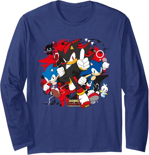 Discover Sonic the Hedgehog, Sonic X Shadow Generations - Game On Long Sleeve T-Shirt