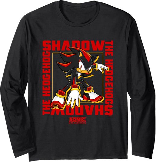 Sonic The Hedgehog Shadow The Hedgehog Epic Portrait Long Sleeve T-Shirt