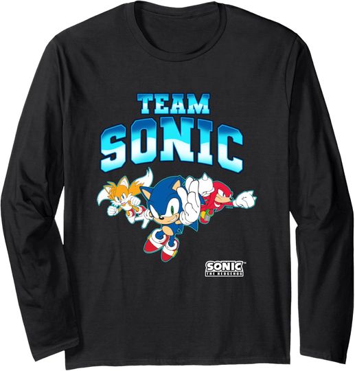 Discover Sonic The Hedgehog Team Sonic Epic Group Shot Long Sleeve T-Shirt