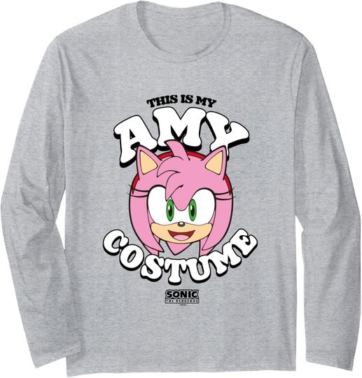 Discover Sonic The Hedgehog Halloween This Is My Amy Costume Long Sleeve T-Shirt