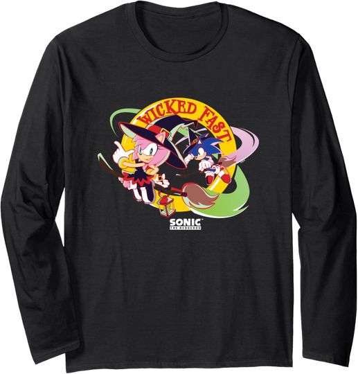 Sonic The Hedgehog Halloween Wicked Fast Witch Costumes Long Sleeve T-Shirt