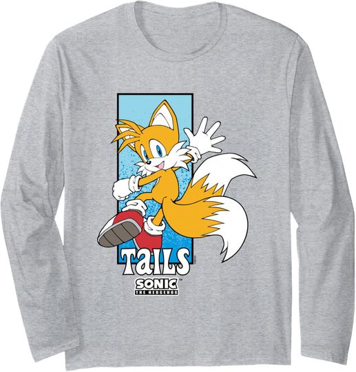 Discover Sonic The Hedgehog Tails Spotlight Panel Portrait Long Sleeve T-Shirt