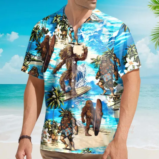 Starwars Chewbacca Surfing Hawaiian Shirt For Men Women
