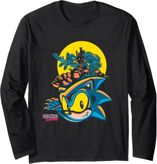 Sonic The Hedgehog Halloween Haunted House Costumes Long Sleeve T-Shirt