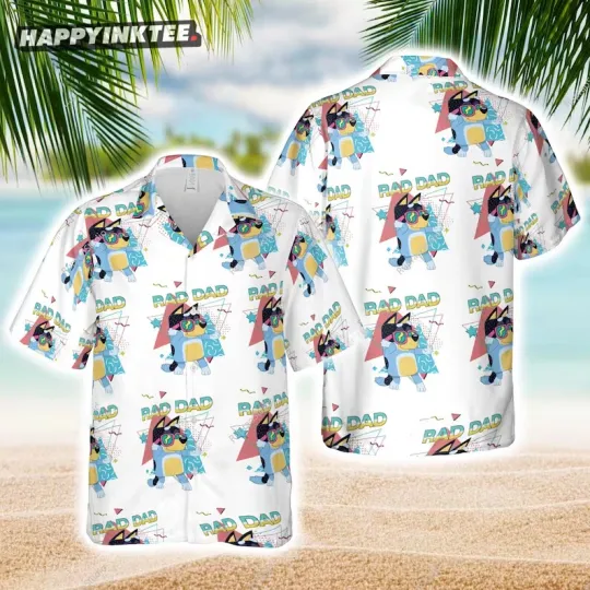 Discover BlueyDad Rad Dad Hawaiian Shirt
