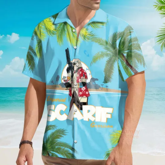 Discover Starwars Scarif Trooper Hawaiian Shirt For Men, Women