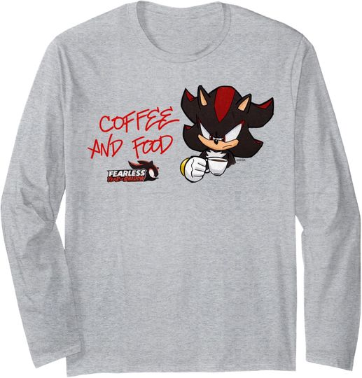 Discover Sonic the Hedgehog, Fearless: Year of Shadow - Coffee & Food Long Sleeve T-Shirt