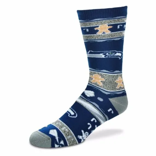 Seattle Seahawks-Color football Men's Socks