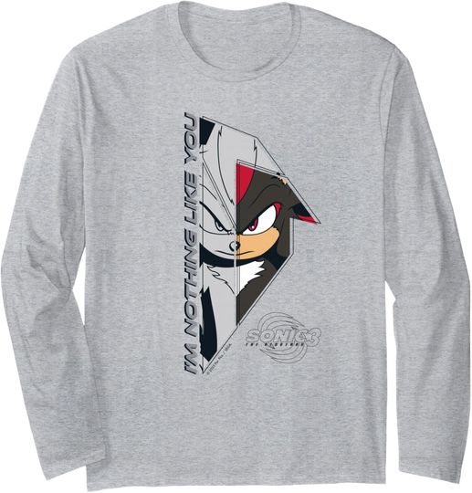 Sonic the Hedgehog 3 - Shadow "I'm Nothing Like You" Long Sleeve T-Shirt