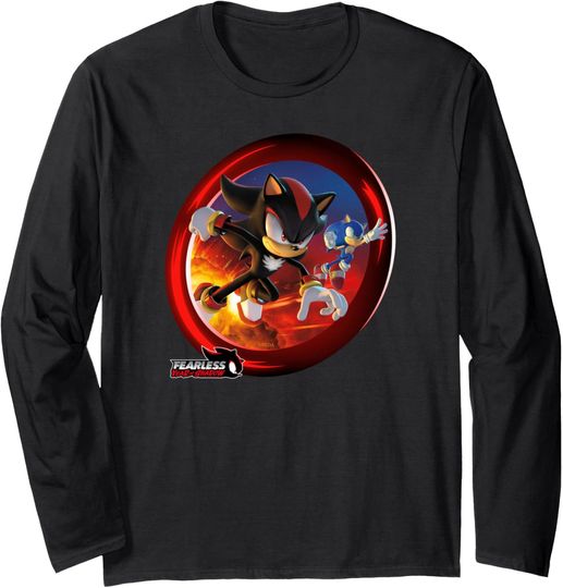 Discover Sonic the Hedgehog, Fearless: Year of Shadow key art Long Sleeve T-Shirt