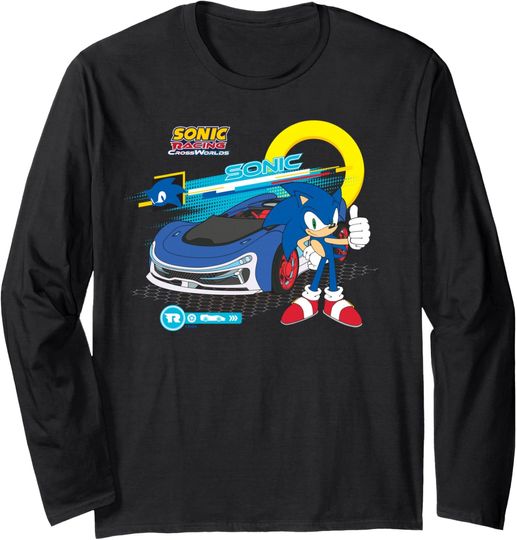 Sonic Racing CrossWorlds - Ready to Roll Sonic Long Sleeve T-Shirt