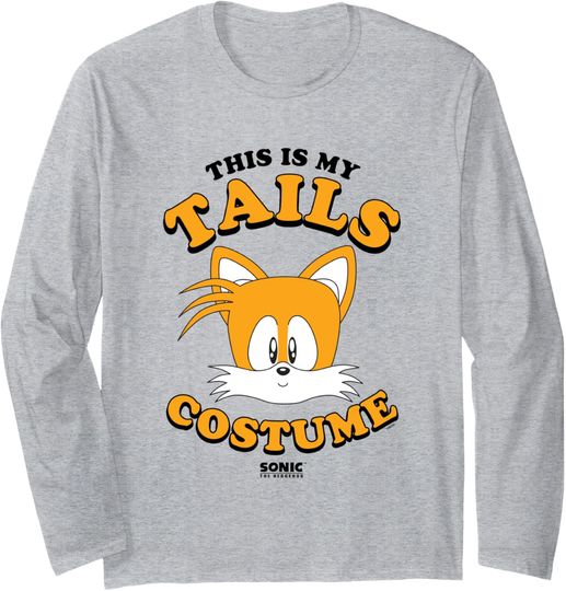 Discover Sonic The Hedgehog Halloween This Is My Tails Retro Costume Long Sleeve T-Shirt