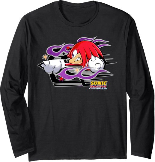 Discover Sonic Racing CrossWorlds - Knuckles Decal Long Sleeve T-Shirt
