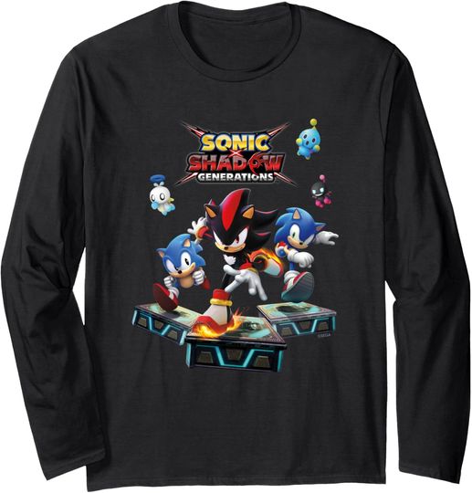 Discover Sonic the Hedgehog, Sonic X Shadow Generations - Key Art Long Sleeve T-Shirt