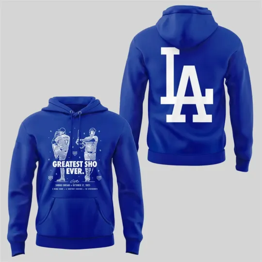 Discover 2025 Dodger city Greatest Sho Ever hoodie