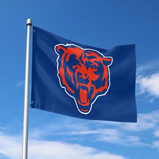 Discover Chicago Fans Football Team House Flag