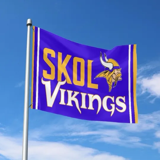 Discover Minnesota Fans Football Team House Flag