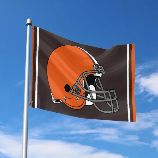 Discover Cleveland Fans Football Team House Flag