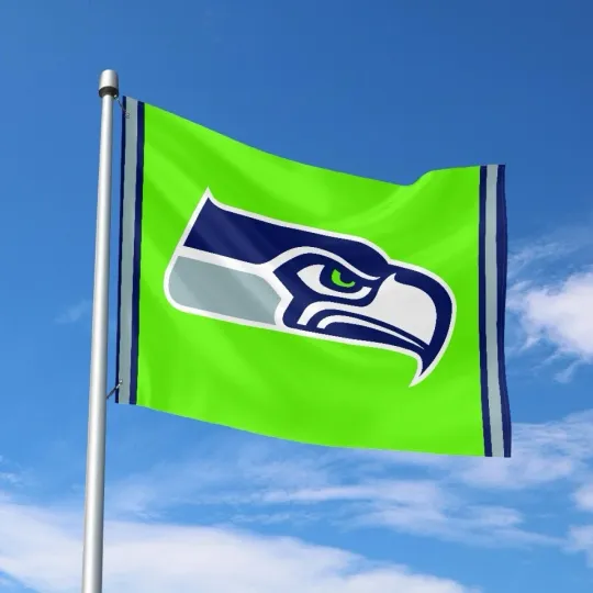 Discover Seattle Fans Football Team House Flag