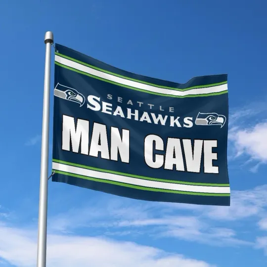 Discover Seattle Fans Football Team House Flag