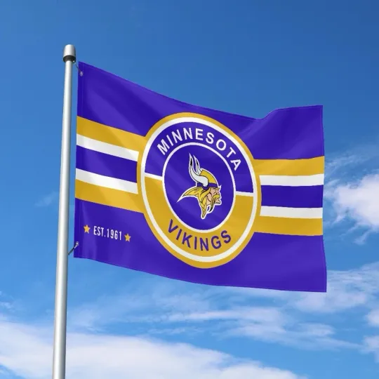 Discover Minnesota Fans Football Team House Flag