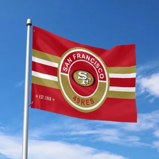San Francisco Fans Football Team House Flag