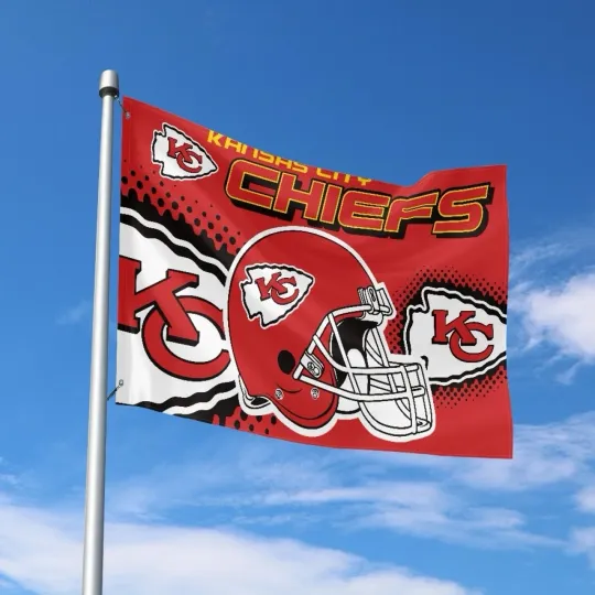 Discover Kansas City Fans Football Team House Flag