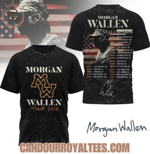 Discover Wallen Western Still The Problem Tour 2026 3D T-Shirt