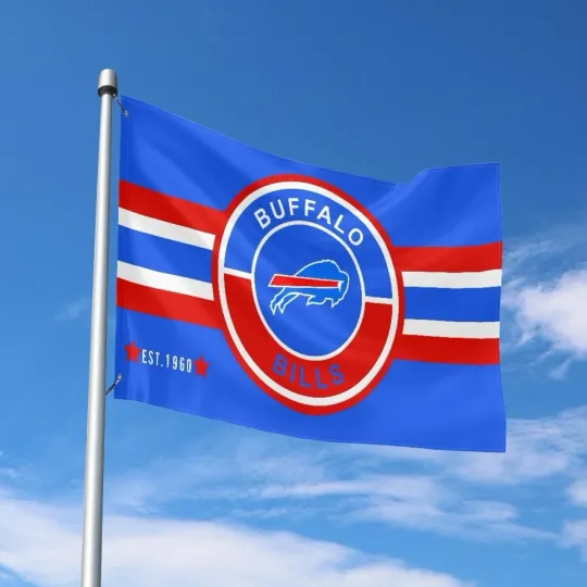 Discover Buffalo Football Team Flag House Flag