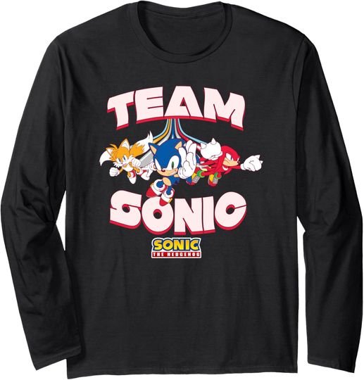 Sonic The Hedgehog Team Sonic Group Shop Cool Poses Long Sleeve T-Shirt