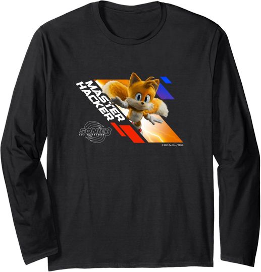 Discover Sonic the Hedgehog 3 - Tails "Master Hacker" Long Sleeve T-Shirt