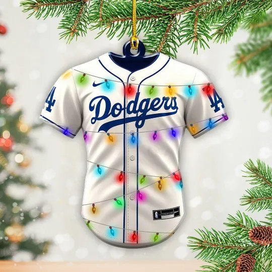 Discover Personalized Los Angeles Baseball Dodgerss Team funny character Christmas Ornament Gift
