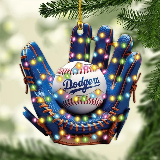 Discover Personalized Los Angeles Baseball Dodgerss Team funny character Christmas Ornament Gift