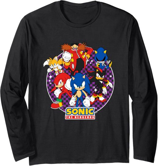 Discover Sonic The Hedgehog Heroes & Villains Epic Portrait Long Sleeve T-Shirt