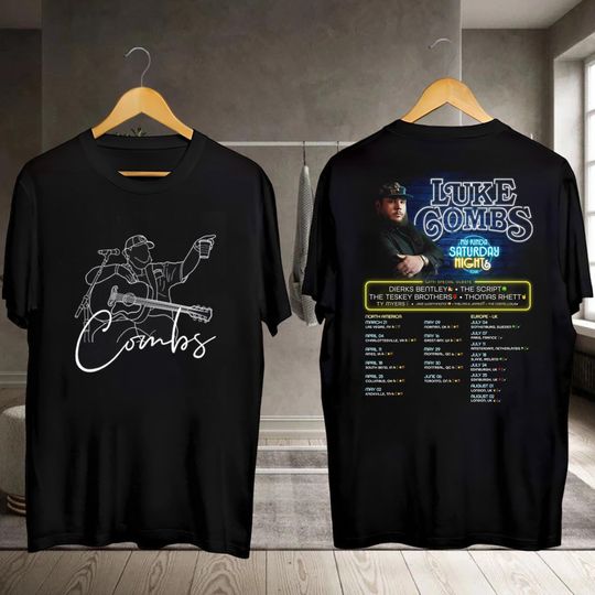 Discover Lukee Comb Country Tour Shirt, 2026 Lukee Comb My Kinda Saturday Night Tour Shirt, Lukee Comb Concert, Lukee Comb Fan Gift, Lukee Comb Merch