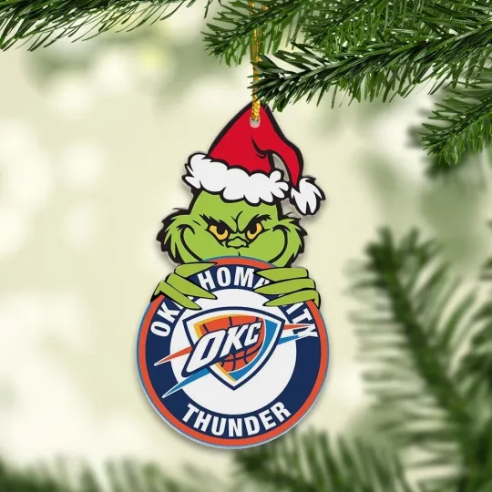 Discover Oklahoma City Basketball Thunder Team funny character Christmas Ornament