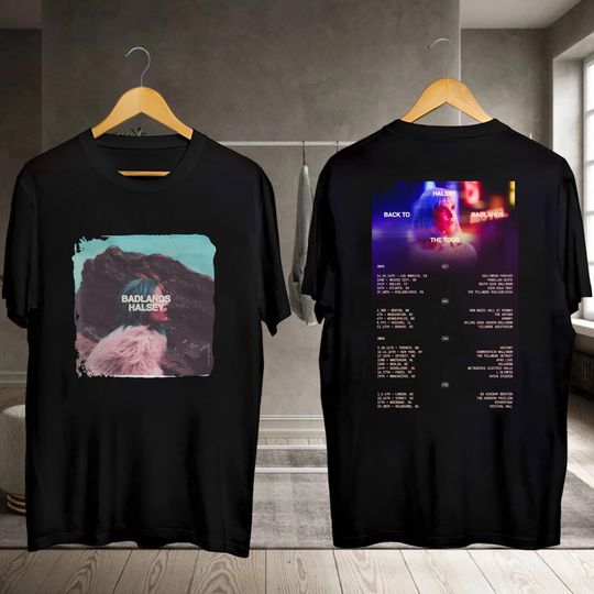 Tour 2026 Halsey Back To Badlands Shirt, Halsey Concert T-Shirt, Halsey Album Shirt, Halsey Fan Gifts, Halsey Merch, Graphic Halsey Shirt