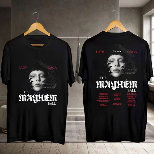 Discover Ld ga Tour 2026 Shirt, Ld ga Graphic Shirt, The Mayhem Ball Tour T-shirt, Ld ga The Mayhem Ball Tour 2026, Ld ga Tour Merch